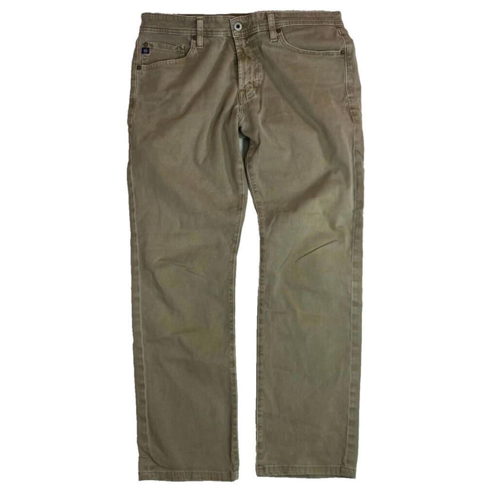 AG‎ Adriano Goldschmied The Graduate Tailored Leg Khaki Chino Pants Size 33x32